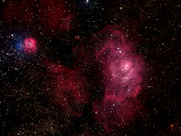 Messier 8 and Messier 20