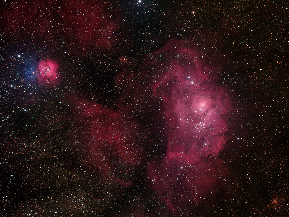 Messier 8 and Messier 20