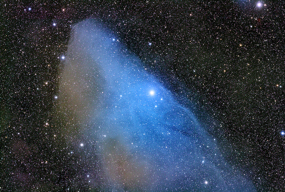 The Blue Horsehead Nebula