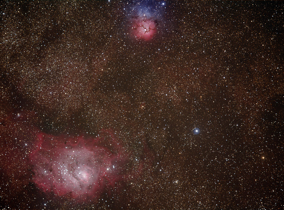 Messier 8 and Messier 20